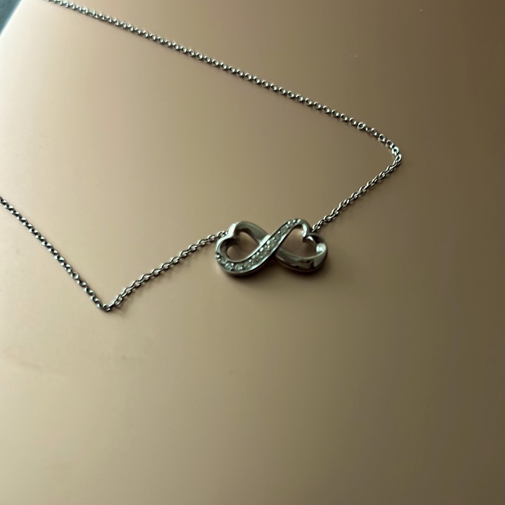 Tiffany & Co infinity love heart pendant